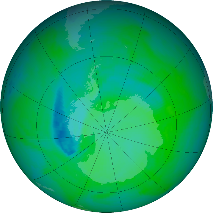 Ozone Map 1989-12-14
